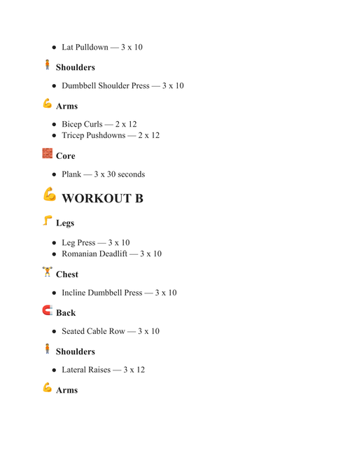4-Week Beginner Gym Blueprint